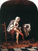 Jan Steen Woman at her toilet oil painting